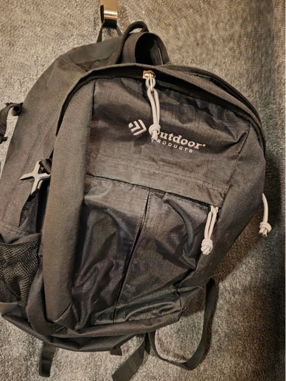 Outdoor Products Solid Black Everyday Backpack Daypack Travel Hiking Bag